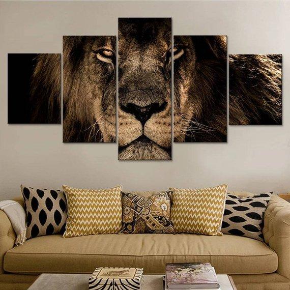 Lion 8 – Animal Canvas Wall Art