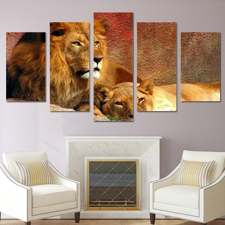Lion 9 – Animal Canvas Wall Art