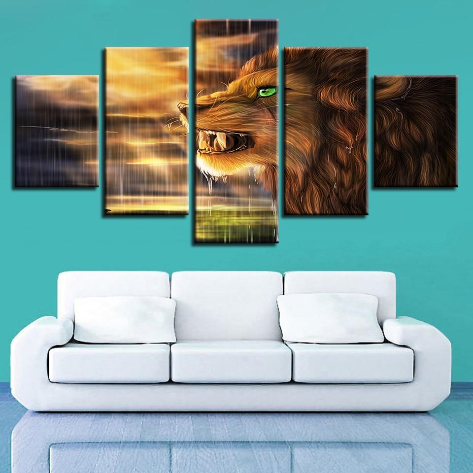 Lion Framework – Animal Canvas Wall Art