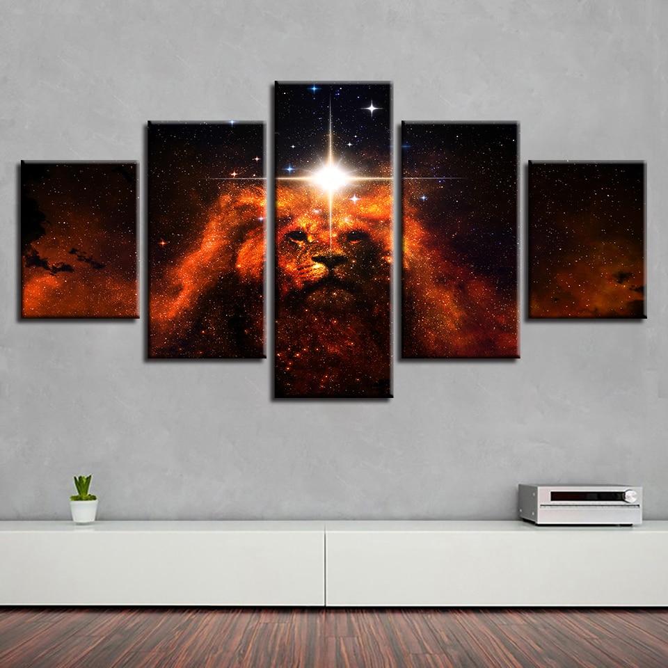 Lion Nebula – Animal Canvas Wall Art