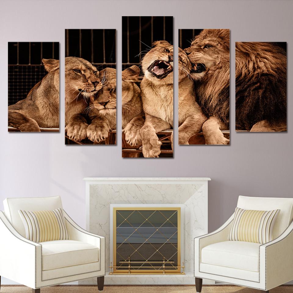 Lion Zoo – Animal Canvas Wall Art
