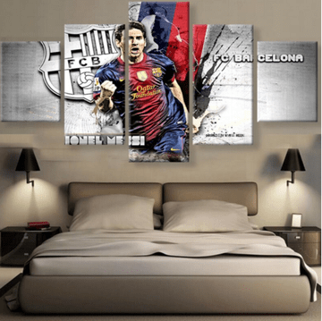 Lionel Messi Barcelona Soccer Celebrity – Canvas Wall Art