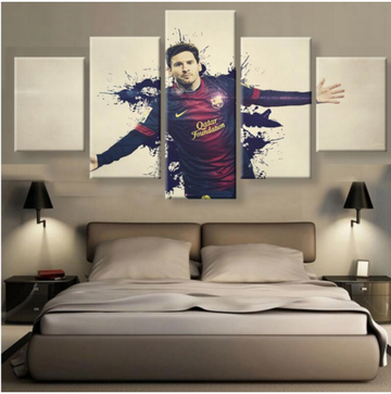 Lionel Messi Ink Splash – Famous Person Canvas Wall Art