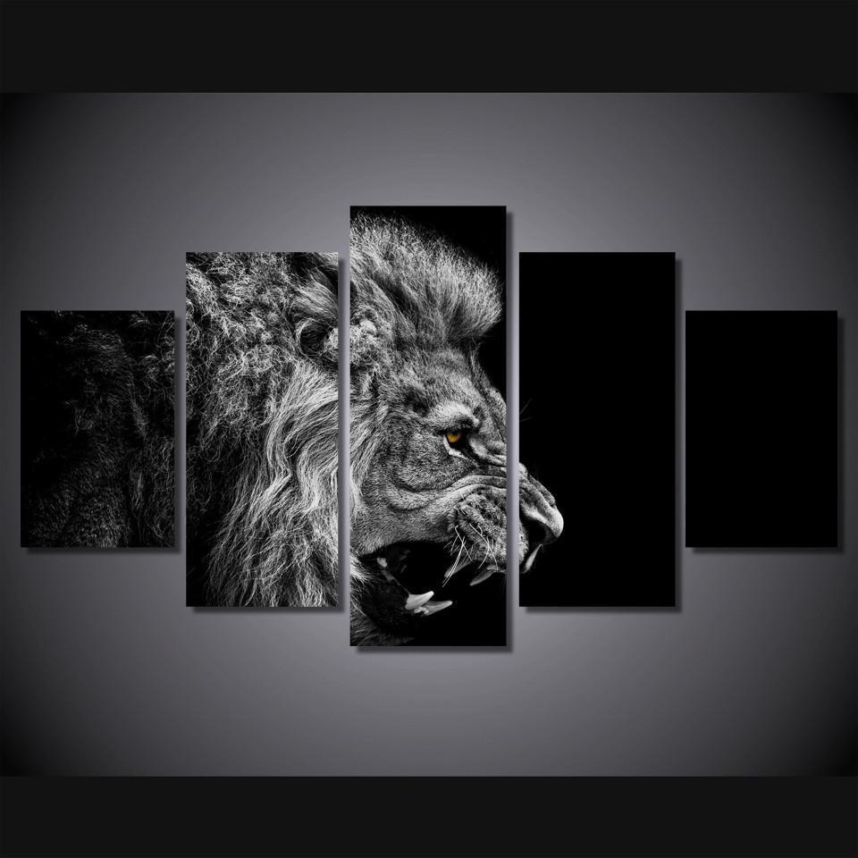 Lion’S Roar Animal – Canvas Wall Art