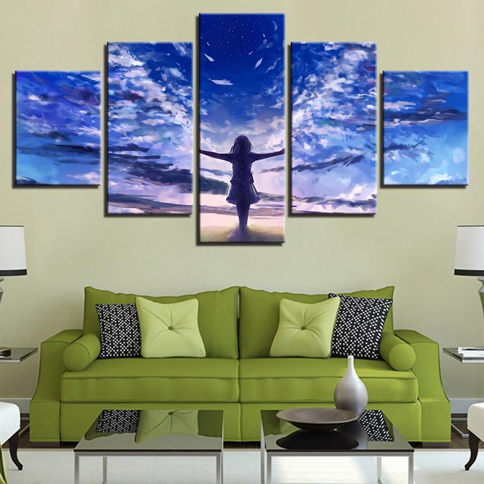 Little Girl Angel – Abstract Canvas Wall Art