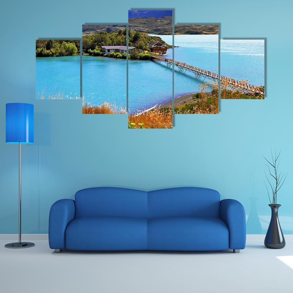 Little Island In The Lake Pehoe – Nature Canvas Wall Art
