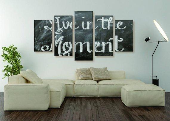 Live In The Moment – Abstract Canvas Wall Art