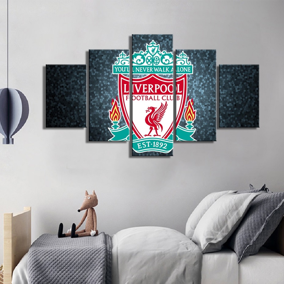 Liverpool Football Club Logo Poster Sport – Canvas Wall Art