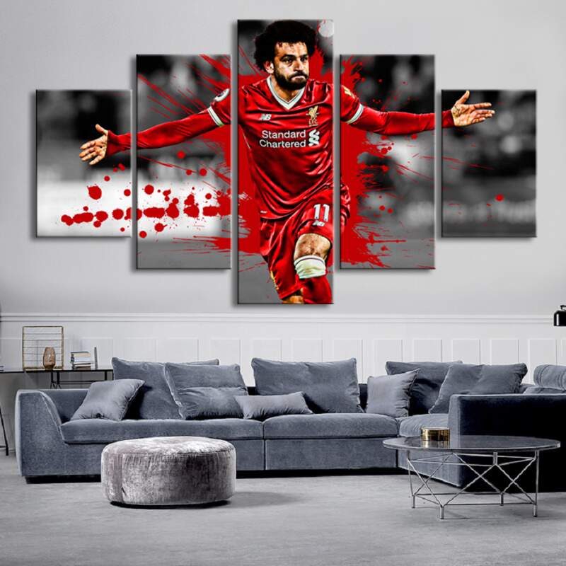 Liverpool Salah Football Stars 1 Sport – Canvas Wall Art
