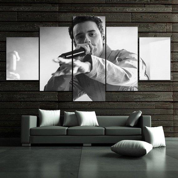 Logic Sir Robert Bryson Hall – Famous Person Canvas Wall Art