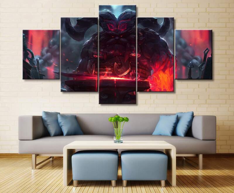 Lol League Of Legends Ornn 2 Gaming – Canvas Wall Art