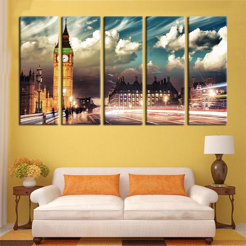 London City Skyline Big Ben – Nature Canvas Wall Art