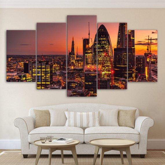 London City View Large 2 – Nature Canvas Wall Art