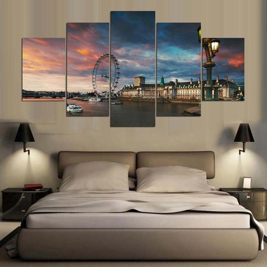 London Eye Millennium Ferris Wheel – Nature Canvas Wall Art