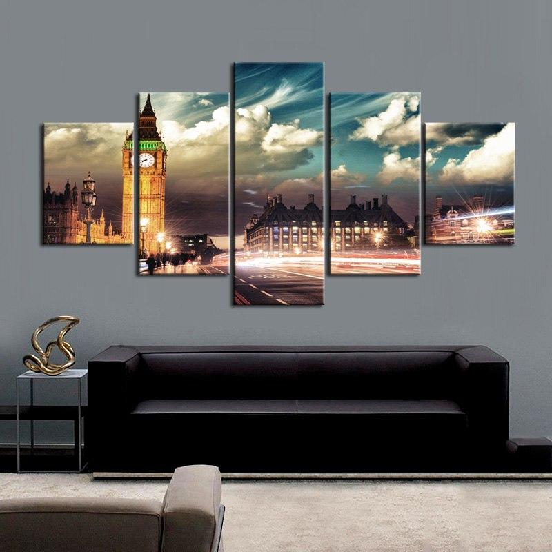 London Night City Scenery – Nature Canvas Wall Art