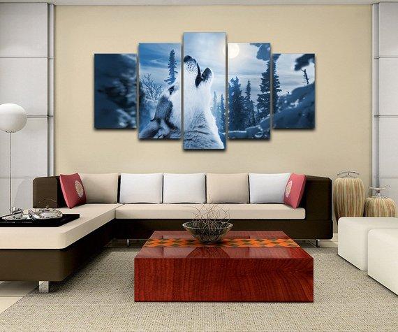 Lone Wolf 01 – Animal Canvas Wall Art