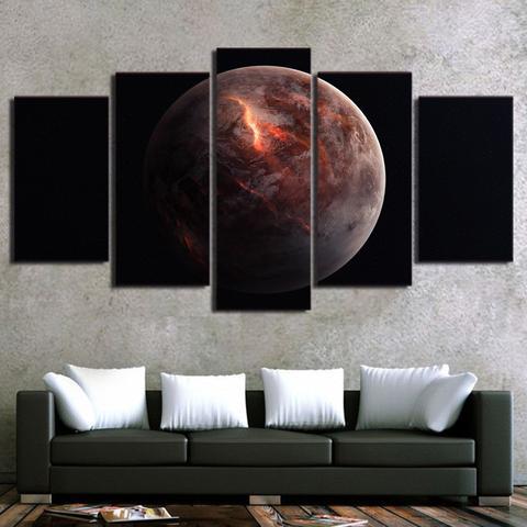 Lonely Black Planet – Space Canvas Wall Art