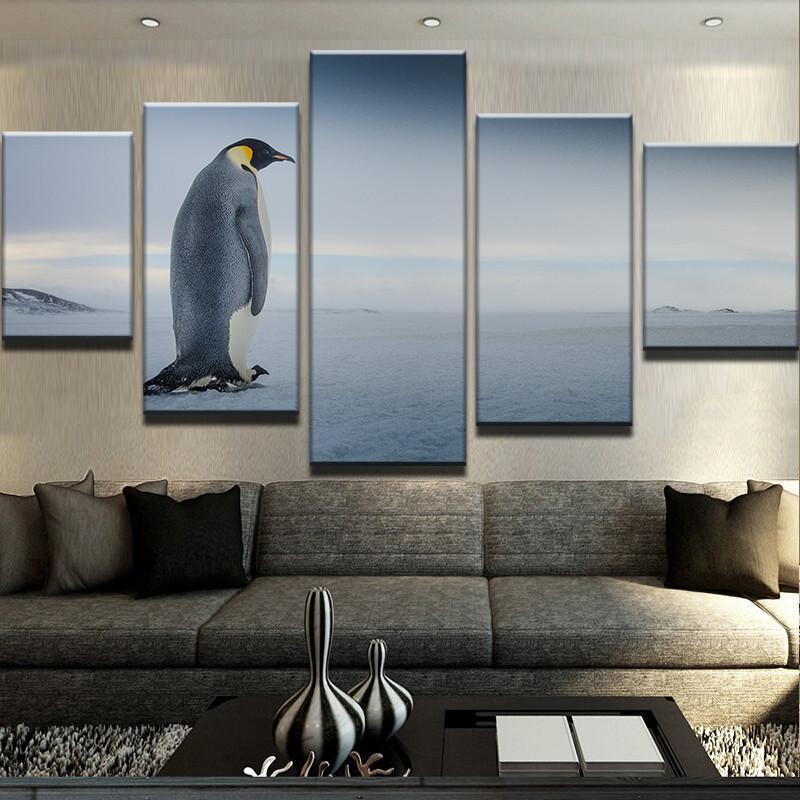 Lonely Penguin – Animal Canvas Wall Art