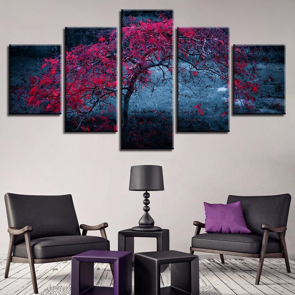 Lonely Tree – Abstract – Halloween Canvas Wall Art