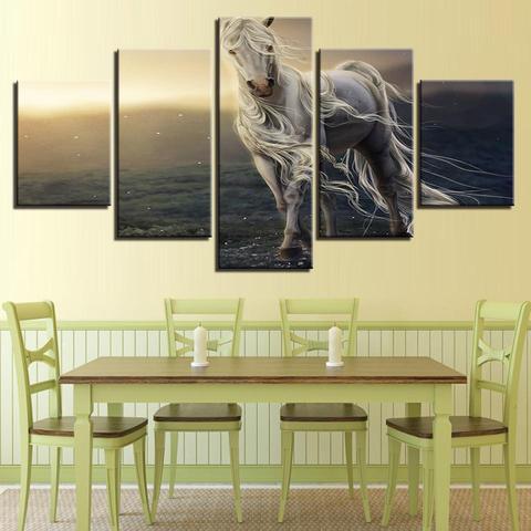 Long Haired Horse – Animal Canvas Wall Art