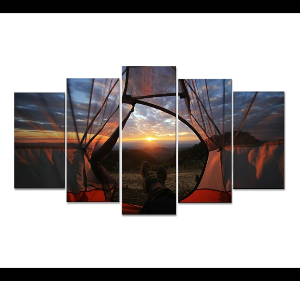 Look At The World In The Tent – Nature Canvas Wall Art