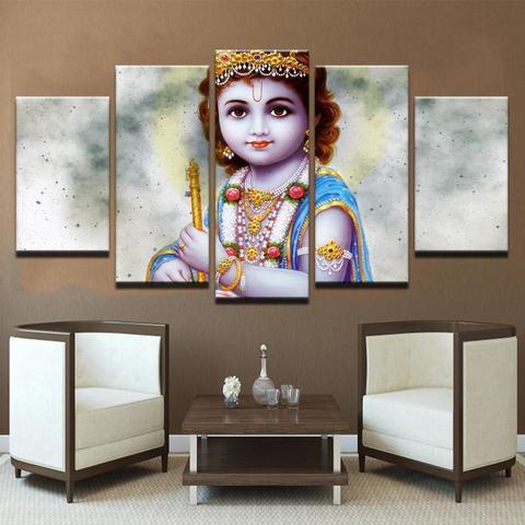 Lord Bala Krishna – Religion Canvas Wall Art