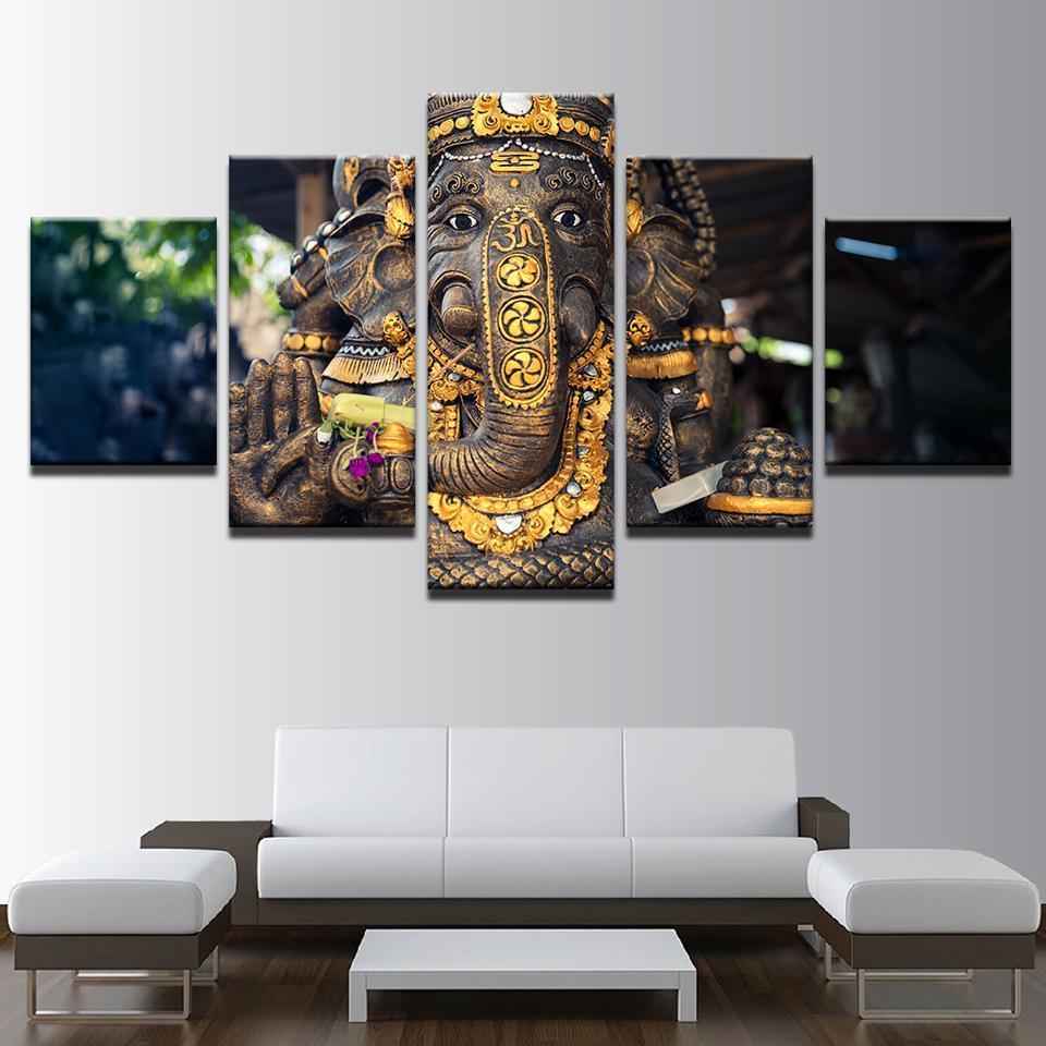Lord Ganesha Elephant God Ganapati – Religion Canvas Wall Art