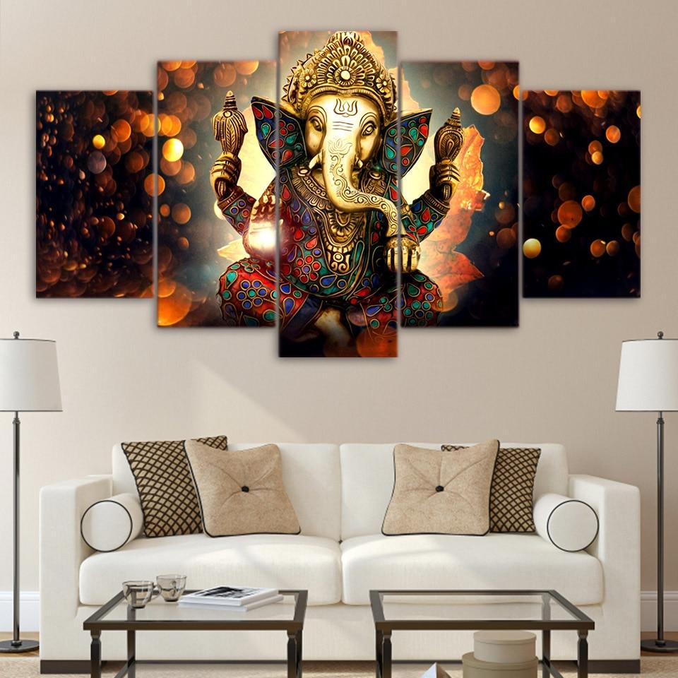 Lord Ganesha Vinayaka Ganapati Statue Religion – Canvas Wall Art
