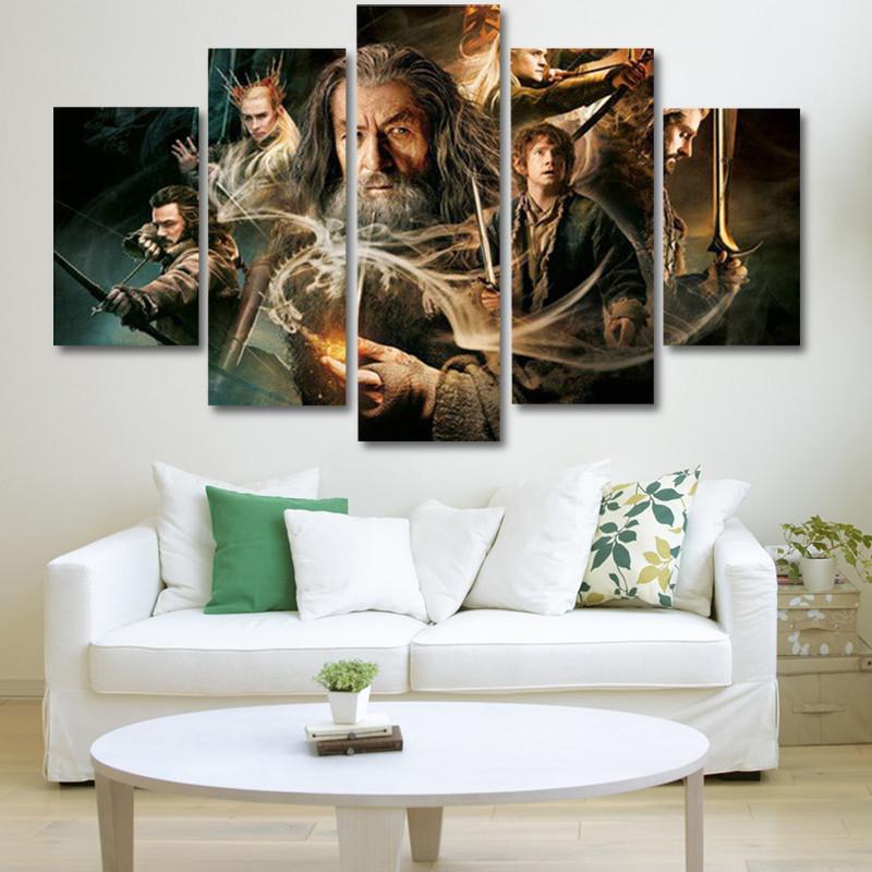 Lord Of The Rings Characters Movie Canvas Wall Art