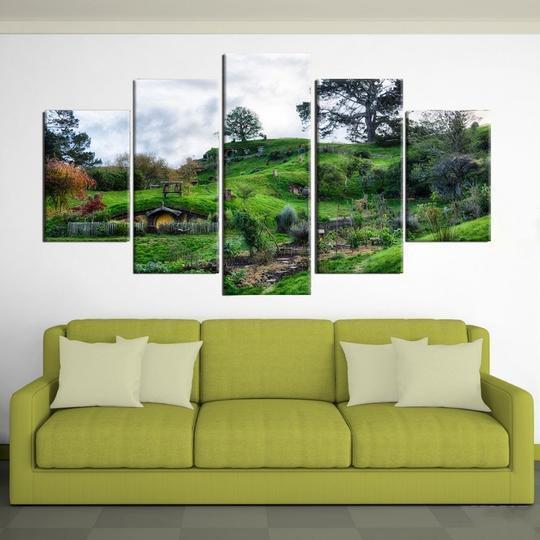 Lord Of The Rings The Shire Hobbiton Movie – Canvas Wall Art