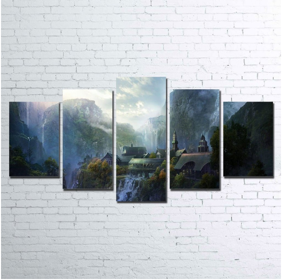 Lord The Rings Rivendell Movie Canvas Wall Art