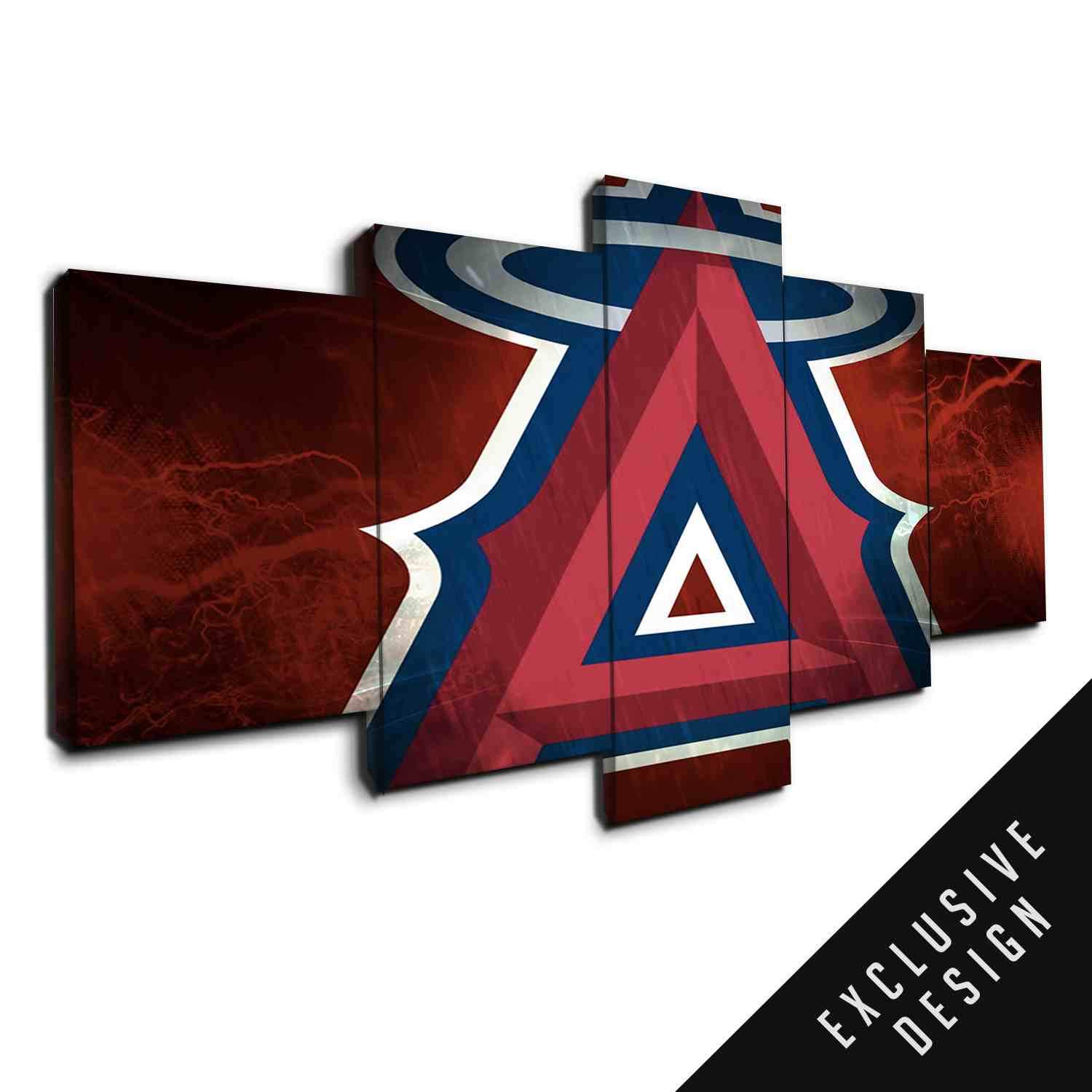 Los Angeles Angels Baseball Team Thunderbolt – Sport Canvas Wall Art
