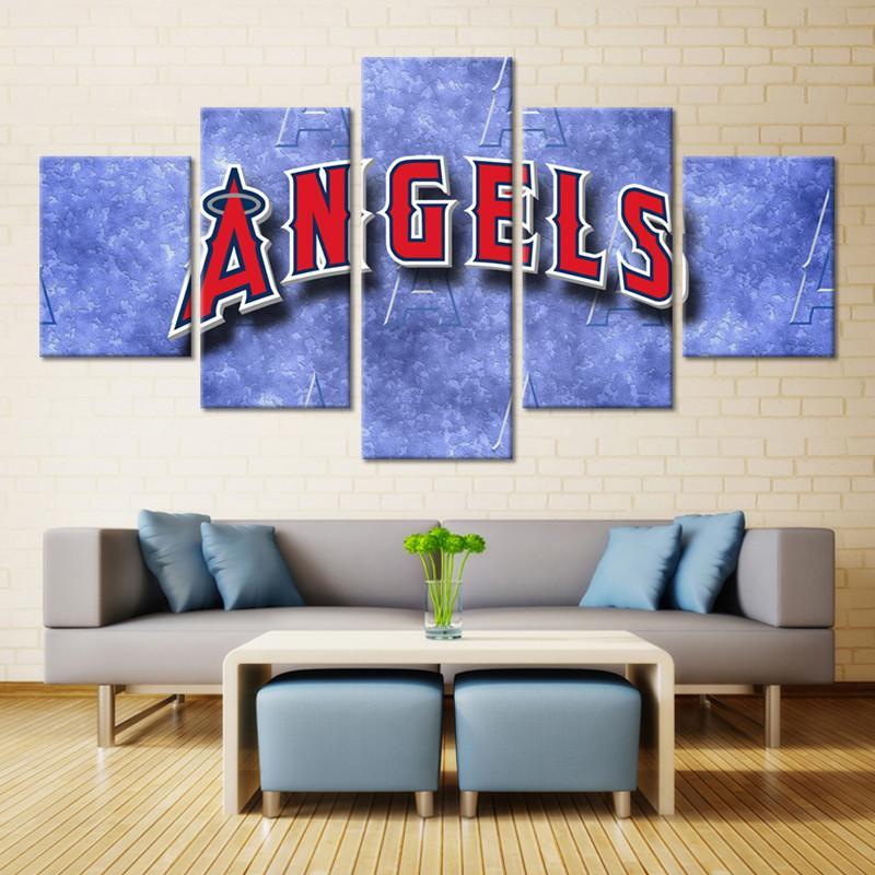 Los Angeles Angels Of Anaheim Baseball Team Logo – Sport Canvas Wall Art