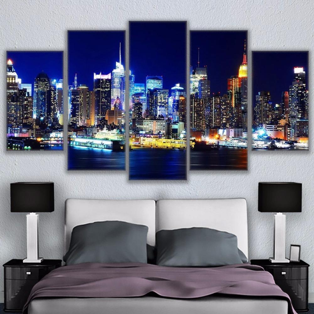 Los Angeles City Nightscape – Nature Canvas Wall Art