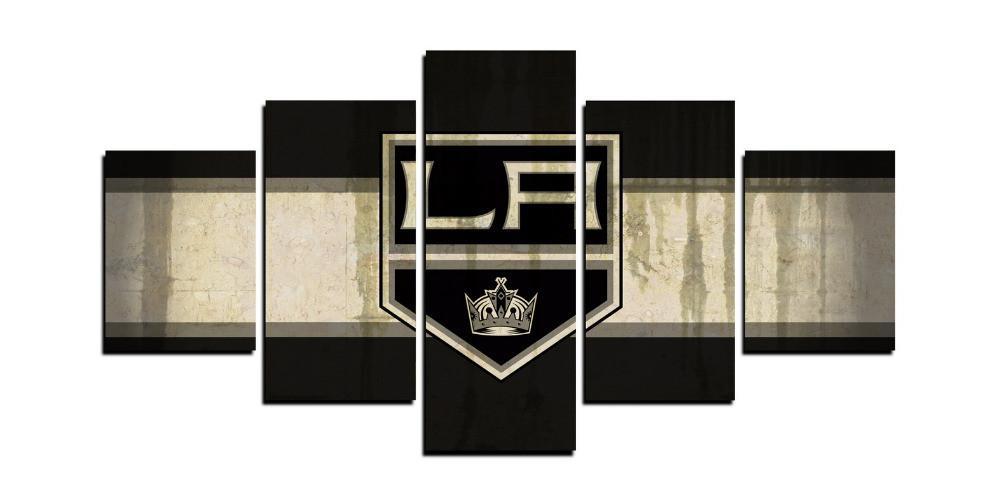 Los Angeles Kings NHL Team Gold – Sport Canvas Wall Art