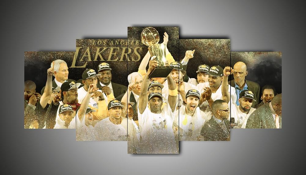 Los Angeles Lakers Basketball Team – Sport Canvas Wall Art