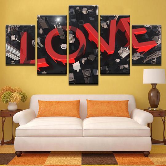 Love 1 – Abstract Canvas Wall Art