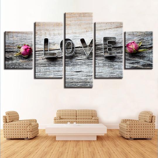 Love – Abstract Canvas Wall Art