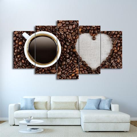 Love Coffee Beans – Nature Canvas Wall Art