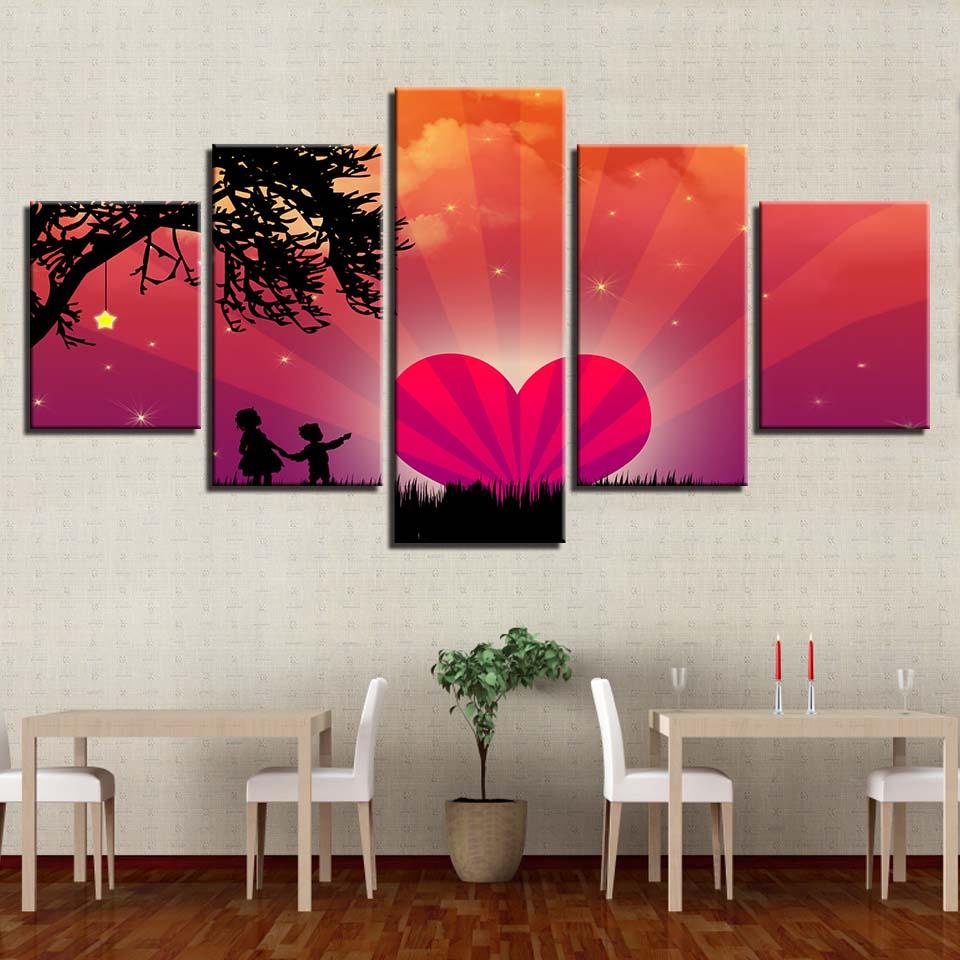 Love Heart Wings 1 – Nature Canvas Wall Art