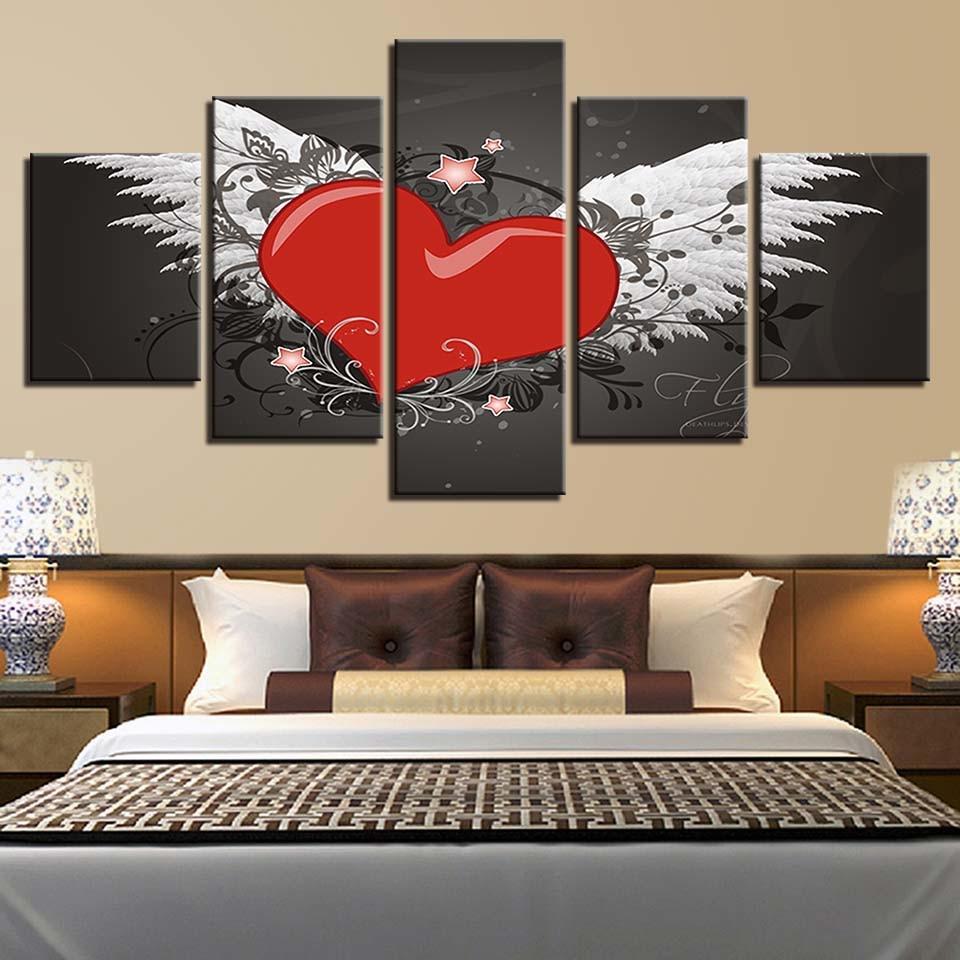 Love Heart Wings 2 – Nature Canvas Wall Art