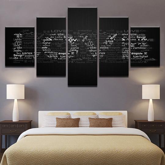 Love In Any Language – Abstract Canvas Wall Art