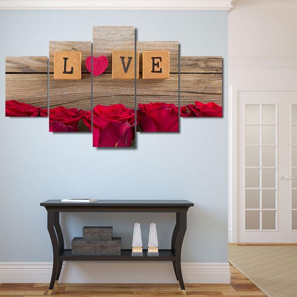 Love In Scrabble – Abstract Canvas Wall Art