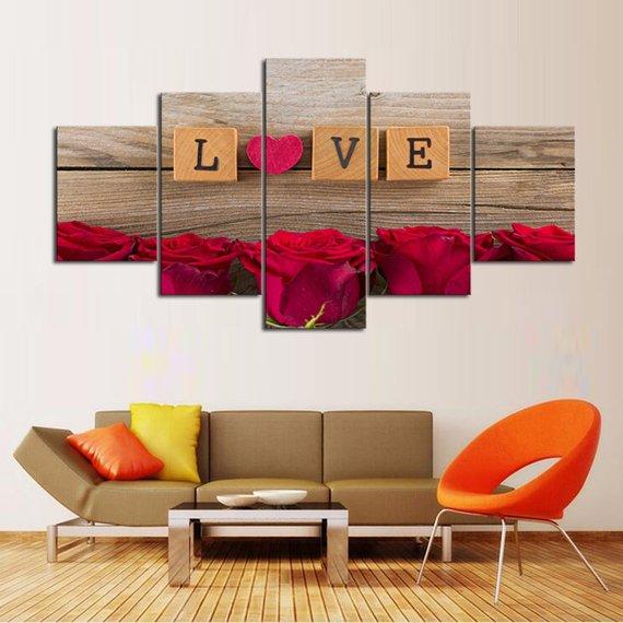 Love Rose – Abstract Canvas Wall Art