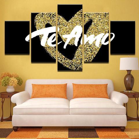 Love Te Amo – Abstract Canvas Wall Art