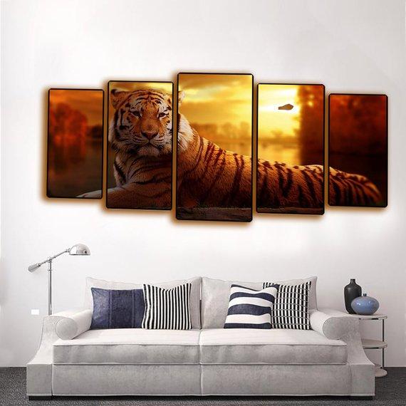 Love Tigers – Animal Canvas Wall Art