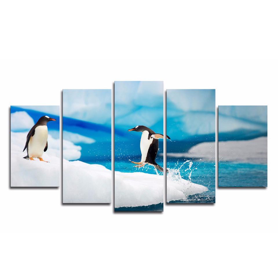 Loveliness Penguins – Animal Canvas Wall Art