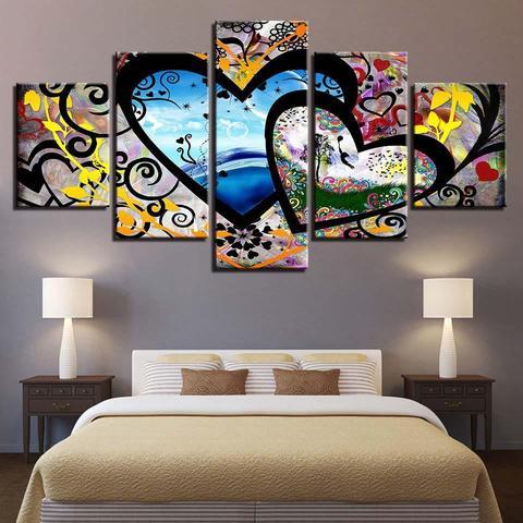 Lovers – Abstract Canvas Wall Art