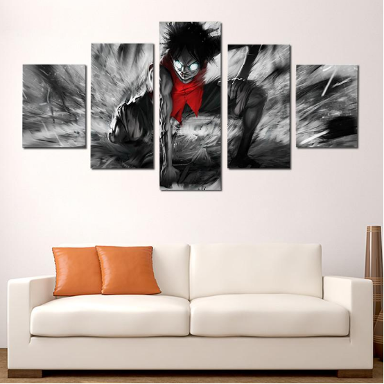 Luffy 2Nd Gear Anime Canvas Wall Art