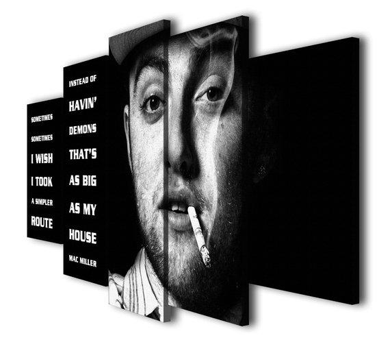 Mac Miller 1 – Famous Person Canvas Wall Art